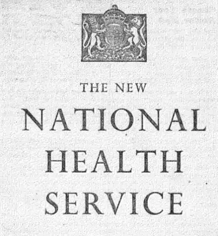 National Health Service leaflet from 1948 - front cover