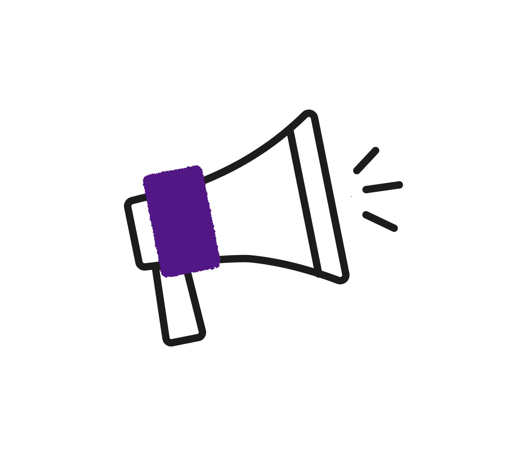 Illustration of a megaphone